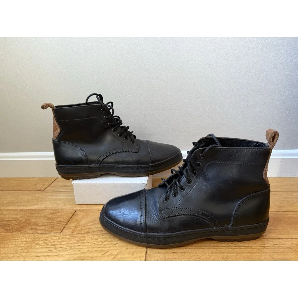 Vans Vault Taka Hayashi Black Oxford Toe Cap LX Horween Men's Lace‎ Up Sz 11.5